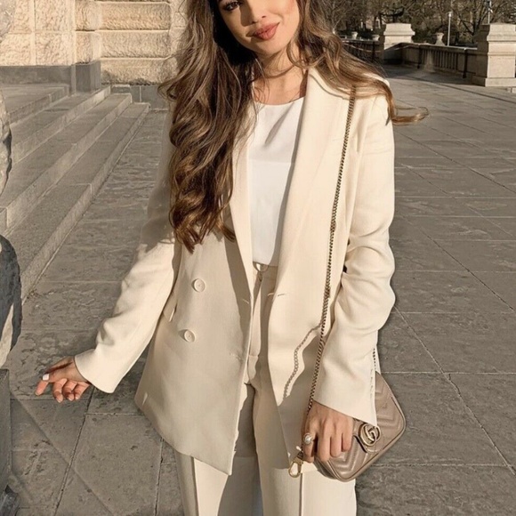 Zara Jackets & Blazers - NWT Zara double breasted tuxedo blazer jacket XXL